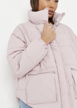 Пуховик пуфер куртка жіноча оверсайз missguided
