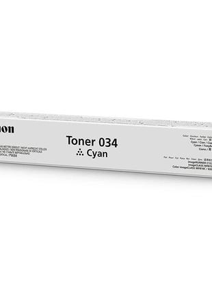 Картридж для лазерного принтера canon c-exv034 toner cyan для ir c1225if/c1225 блакитний