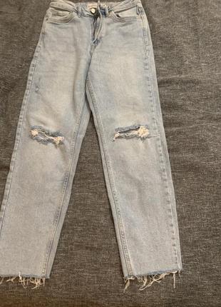 Джинси slim fit h&m stradivarius