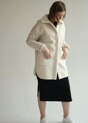 Куртка жіноча поліестер молочний арт.492 milk 54(р) (україна)