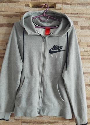 Толстовка кофта на утеплені nike хл ххл розмір сіра