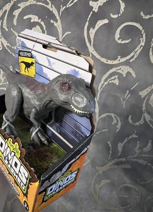 Фірмова інтерактивна іграшка динозавр dinos unleashed серії realistic s2 – тиранозавр kiddisvit7 фото