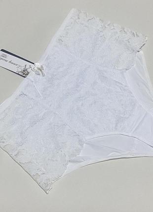 Женские трусики кружевные  слипы lanny mode (лани моде), высокая посадка микрофибра,