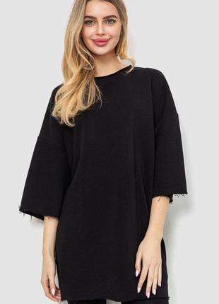 Туніка однотонна ager 102r362 4xl-5xl чорний