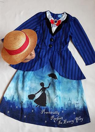 Мері-ппігінс tu-англія disney костюм вчительки карнавальні на 5-6 років