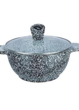 Каструля-казан edenberg з мармуровим покриттям та кришкою 6.6 л eb-3960