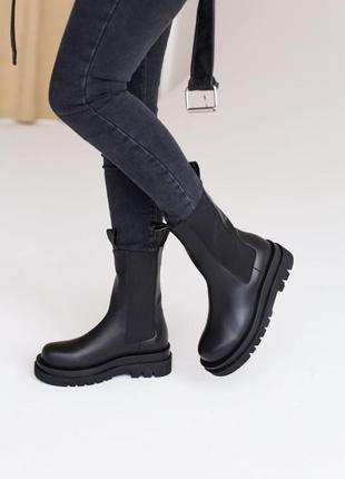 Женские ботинки bottega stretch veneta chelsea