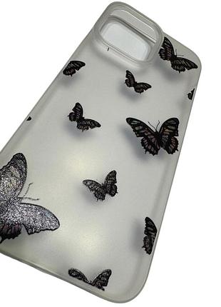 Панель 3d-бабочки для apple iphone 15 promax прозрачная 2
