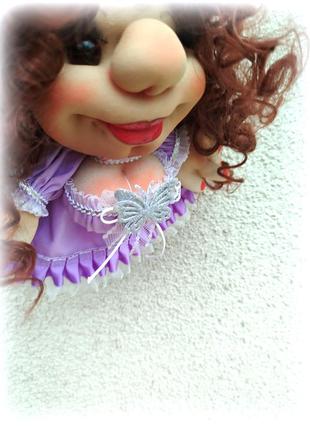 Кукла на удачу, кукла-оберег, кукла-удача,чулочная интерьерная кукла, кукла-попик, 30 см