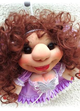 Кукла на удачу, кукла-оберег, кукла-удача,чулочная интерьерная кукла, кукла-попик, 30 см