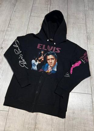 Женское винтажное худи кофта мерч elvis rock