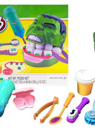 Набір тіста для ліпки "стоматолог супергерой" в коробці pd8652 р.17*9,5*25см.