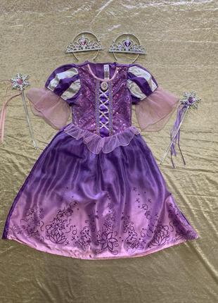 Карнавальный костюм disney платье рапунцель на 3-4 года