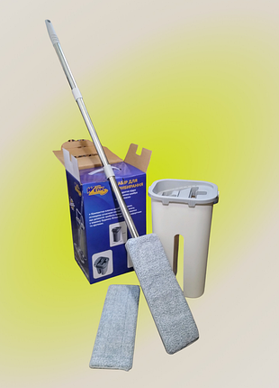 Набор для уборки werk плоская швабра с ведром 7 л