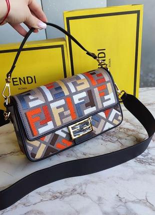 Сумка багет люкс у стилі fendi