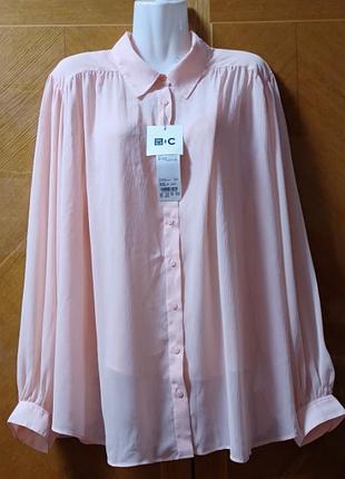 Нова шифонова  блузка  сорочка двійка з топом р. xxl від uniglo  вільного крою