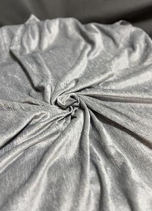 Ткань шенилл двусторонняя серая с синим подтоном 1.2м;1.5м