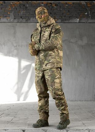 Зимовий тактичний комплект на флісі winter -30 мультикам 5в1