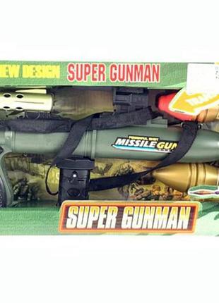 Гранатомет sa931-lds11 на батарейках, звук, в коробці р.49*21,5*7,5см