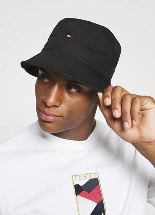 Панама черная Tommy hilfiger мужская женская кепка am0a807344