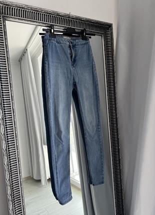 Джинсы скинни голубые zara