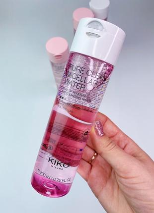 Міцелярна вода pure clean micellar water kiko milano. міцелярка кіко мілано. для зняття макіяжу.