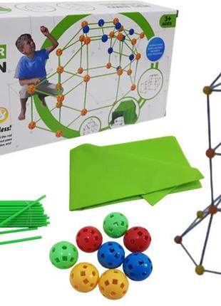 Халабуда №1 (21 м'яч+45палиць+тканина) в коробці bw-cz-001-1 р.35*16*7,5см