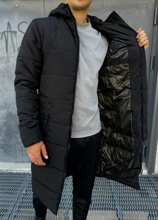 Парка мужская зимняя удлиненная куртка пальто