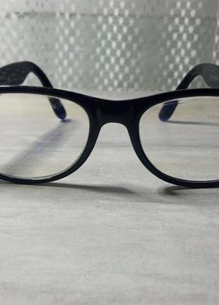 Чорні окуляри комп'ютерні, без діоптрій, антиблік