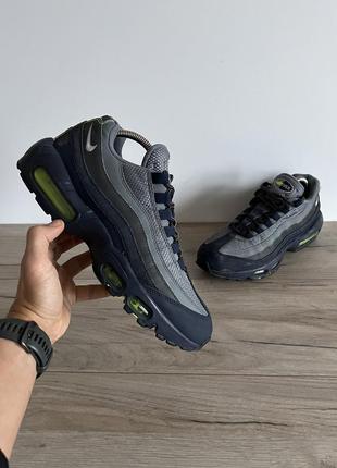 Nike air max 95 men's white and grey sale