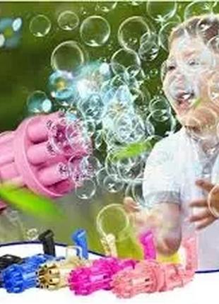 Пулемет автомат для мыльных пузырей bubble gun blaster |машинка для пузырей |пистолет с бульбашками |пузырятор9 фото