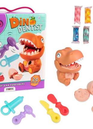 Набір для творчості містер тісто dino dentist українською мовою 41020 strateg