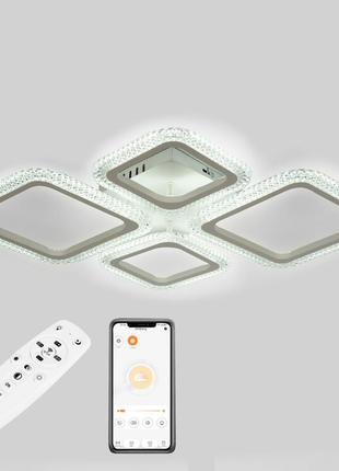 Стельова led люстра, світлодіодний світильник sunlight 6063/2+2