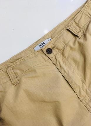 Мужские джинсовые шорты карго беж jacamo 3810 фото