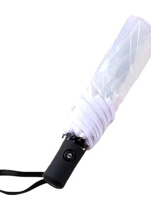 Зонт автоматический xiaomi реверсивный с фонариком, зонт прозрачный