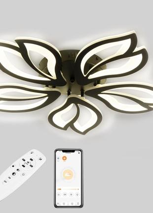 Стельова led люстра, світлодіодний світильник sunlight чорний 19250/5