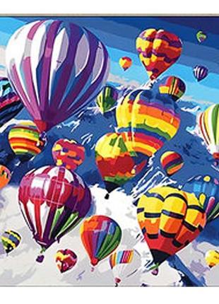 Алмазна картина дивовижні повітряні кулі р. 30х40 см heg86909 strateg