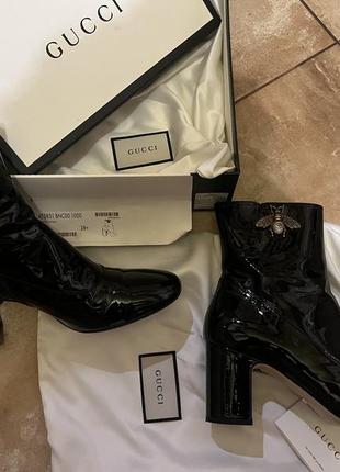 Gucci полусапоги брендовые оригинал с серийным номером