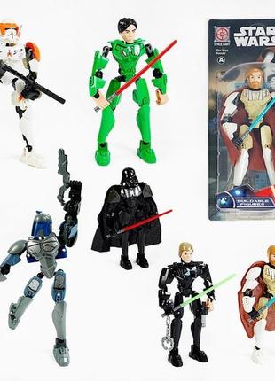 Герои звездных войн микс видов, высота 28 см, на листе. арт: 2016-6
