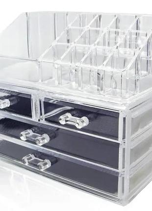 Акриловый органайзер для косметики cosmetic storage box2 фото