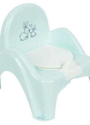 Горщик-стільчик музичний "зайчики" (зелений) po-065-105 tega