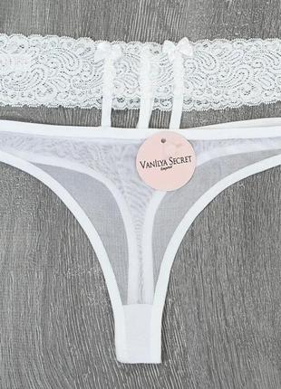 Прозрачные ажурные стринги vanilya secret