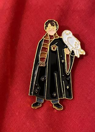Гаррі потер значок harry potter брошка hogwarts pin gryffindor сова букля шарф чарівна паличка грифіндор холвортс
