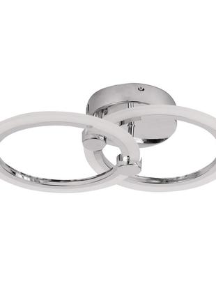 Стельова led люстра, світлодіодний світильник хром sunlight w8067/22 фото