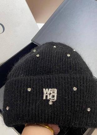 Шапка alexander wang ангора и вязка