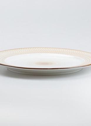 Тарілка обідня 26 см кругла плоска керамічна2 фото