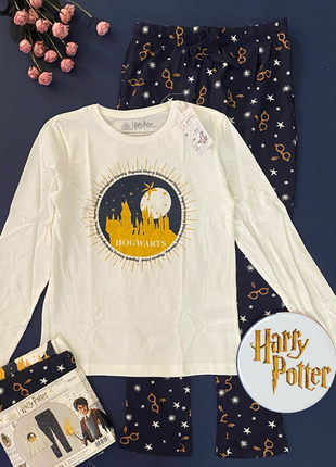Піжама harry potter 8-9-10-11-13-14 років. hogwarts гаррі поттер домашній костюм піжамка комплект новорічна для дівчинки lupilu pepperts george