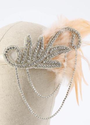 Повязка на голову в стиле гетсби вечеринка в стиле большого гетсби,20х