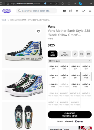 Кроссовки wit vans mother earth style 2389 фото