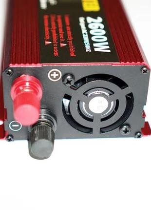 Преобразователь напряжения инвертор eryuan 2600w lcd dc/ac 12v-220v с чистой синусоидой и вольтметром5 фото